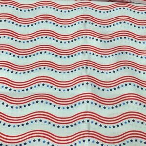 New Emma & Mila 18"X21" USA Stars Stripes Cotton Fat Quarter FQ Quilting Fabric